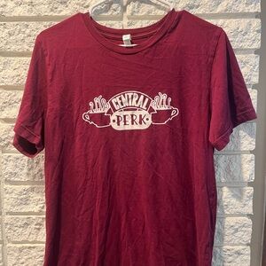 Bella Canvas Maroon Central Perk Tee